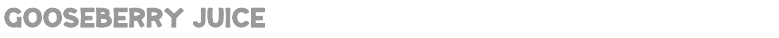 Gooseberry Juice font preview